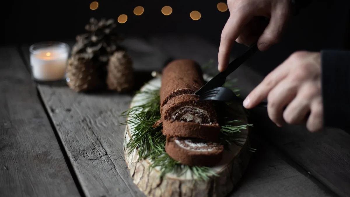 Bûche de Noël maison facile : la version sans matériel de pâtissier